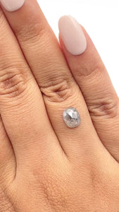 1.66ct | Rustic  Cushion Shape Rose Cut Diamond - Modern Rustic Diamond