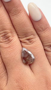 5.52ct | Rustic  Pear Shape Brilliant Cut Diamond - Modern Rustic Diamond