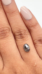1.28ct | Rustic Oval Shape Rose Cut Diamond - Modern Rustic Diamond