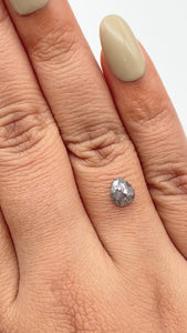 0.87ct | Rustic  Pear Shape Rose Cut Diamond - Modern Rustic Diamond