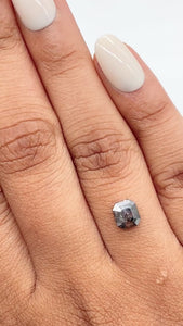 0.97ct | Rustic  Asscher Shape Step Cut Diamond - Modern Rustic Diamond