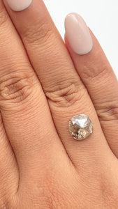 3.04ct | Rustic  Cushion Shape Rose Cut Diamond - Modern Rustic Diamond