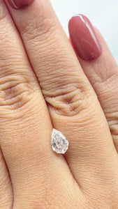1.03ct | J/VVS2 Pear Shape Step Cut Diamond (GIA) - Modern Rustic Diamond
