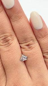 0.68ct | Rustic Shield Shape Step Cut Diamond - Modern Rustic Diamond