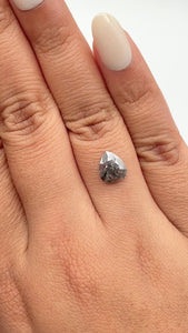 1.23ct | Rustic  Pear Shape Rose Cut Diamond - Modern Rustic Diamond