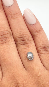 1.15ct | Rustic Oval Shape Rose Cut Diamond - Modern Rustic Diamond
