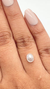 1.29ct | Rustic Oval Shape Rose Cut Diamond - Modern Rustic Diamond